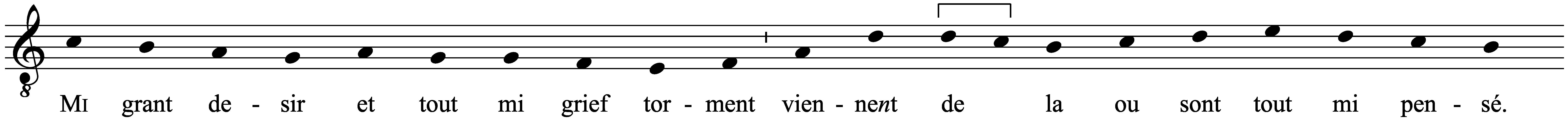 Work musical notation